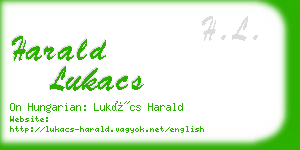 harald lukacs business card